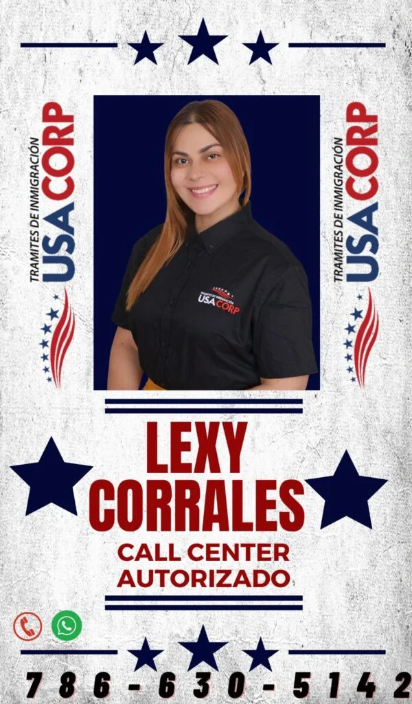 lexy corrales agente de Tramites de inmigracion